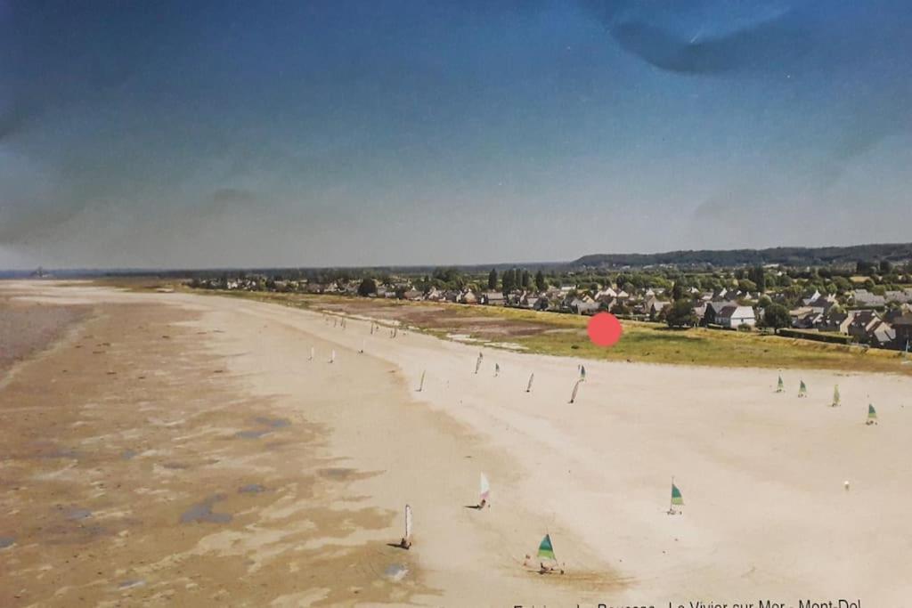 Vue Mer Pour Une Escale En Baie Du Mt-St-Michel Cherrueix Exterior photo